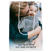 Fototekst Kerstmis Medium Cadeauzakje (Achterkant)