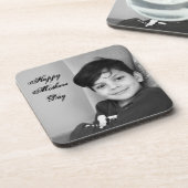 Fototekst sjabloon persoonlijke Moederdag Bier Onderzetter (Linkerzijde)