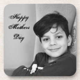 Fototekst sjabloon persoonlijke Moederdag Bier Onderzetter