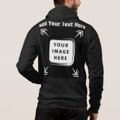 Fototekst toevoegen Aangepaste Sjabloon voorzijde  Hoodie (Achterkant)