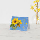 Fototekst uploaden Foto-tekst Cute Rise and Shine  Kaart (Gele Bloem)