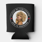 Fototeksthart Ik hou van mijn Geweldige Vriendin Blikjeskoeler (Achterkant)