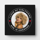 Fototeksthart Ik hou van mijn Geweldige Vriendin Fotoplaat (Voorkant)