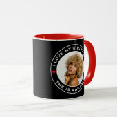 Fototeksthart Ik hou van mijn Geweldige Vriendin Mok (Voorkant rechts)