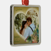 Fototemplate - Aangepast goud Metalen Ornament (Rechts)