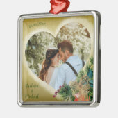 Fototemplate - Aangepast goud Metalen Ornament (Links)