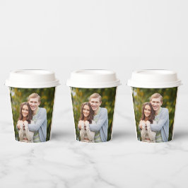 Fototemplate voor feestelijke aankondiging - Drink Papieren Bekers