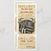  fototheater afspeelbiljet Opslagdatum Save The Date (Voorkant / Achterkant)