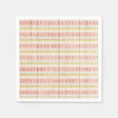 Fototheefeestje voor meisjes met roze band servet (Voorkant)