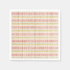 Fototheefeestje voor meisjes met roze band servet