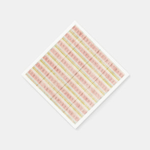 Fototheefeestje voor meisjes met roze band servet