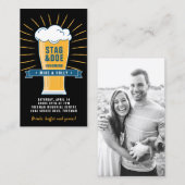 Fototickets voor stap en doe - het - bierglas op z visitekaartje (Voorkant / Achterkant)