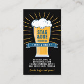 Fototickets voor stap en doe - het - bierglas op z visitekaartje (Voorkant)