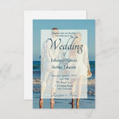 Fototrouwuitnodiging Kaart (Voorkant / Achterkant)