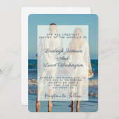 Fototrouwuitnodiging Kaart (Voorkant / Achterkant)