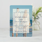 Fototrouwuitnodiging Kaart (Staand voorkant)