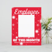 fototussenvoegselwerknemer van maand FEB letterhea (Staand voorkant)