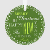 Fototypografie Kerstversiering Ornament (achterkant)