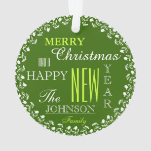 Fototypografie Kerstversiering Ornament