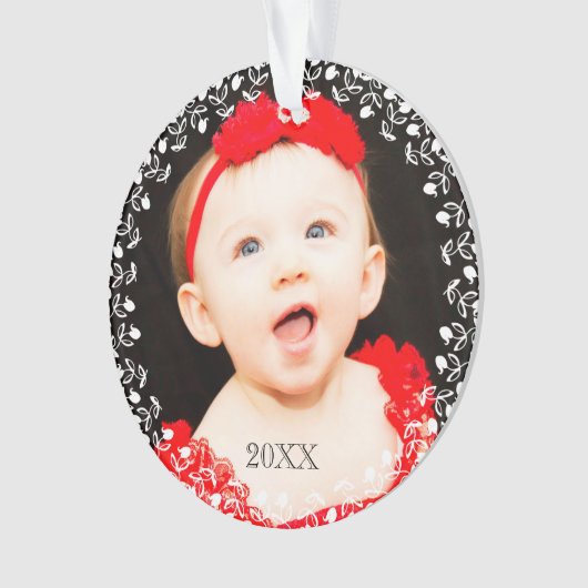 Fototypografie Kerstversiering Ornament (voorkant)