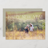 Fototypografie nieuw jaar feestdagenkaart (Voorkant / Achterkant)