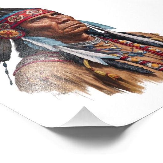 Fotouitbreiding - Native Americans Foto Afdruk (Hoek)