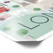 Fotouitbreiding - Retro London England Foto Afdruk (Hoek)