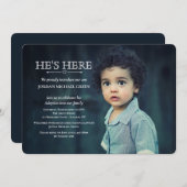 Fotouitnodiging adoptiepartij kaart (Voorkant / Achterkant)