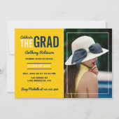 Fotouitnodiging blauwe en maïsgradatie kaart (Voorkant)