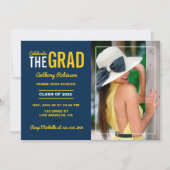 Fotouitnodiging blauwe en maïsgradatie kaart (Voorkant)