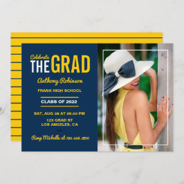 Fotouitnodiging blauwe en maïsgradatie kaart