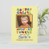 Fotouitnodiging van ABC Kaart (Staand voorkant)