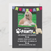 Fotouitnodiging van Afghan Hound Dog Birthday Kaart (Voorkant)