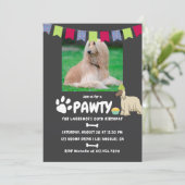 Fotouitnodiging van Afghan Hound Dog Birthday Kaart (Staand voorkant)
