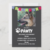Fotouitnodiging van Dog of Puppy Birthday Party Kaart (Voorkant)