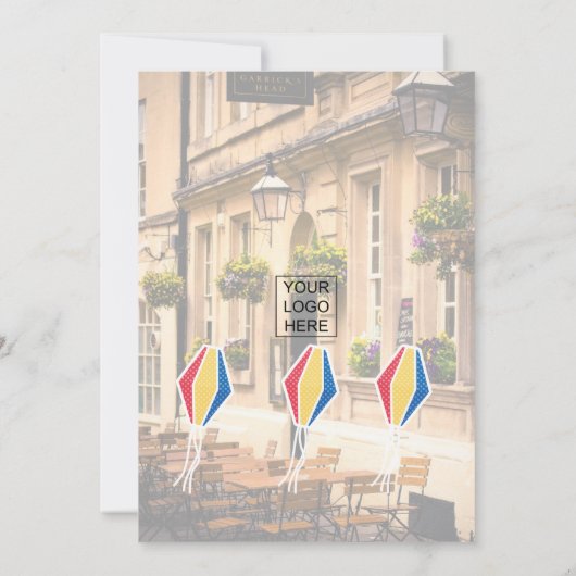 Fotouitnodiging van Festa Junina Corporate/Club Kaart (Achterkant)