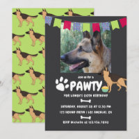 Fotouitnodiging van Shepherd Dog Birthday
