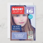 Fotouitnodiging van tijdschrift Hoesje Birthday Kaart (Voorkant)