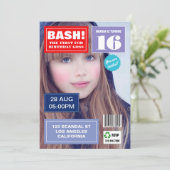 Fotouitnodiging van tijdschrift Hoesje Birthday Kaart (Staand voorkant)