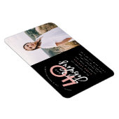 Fotouitnodiging voor 40 en geweldige verjaardagsfe magneet (Rechterzijde)