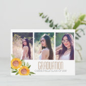 Fotouitnodiging voor afstuderen van Florence Kaart (Staand voorkant)