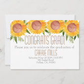 Fotouitnodiging voor afstuderen van Florence Kaart (Achterkant)