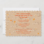 Fotouitnodiging voor Beach Sand Castle verjaardags Kaart (Achterkant)