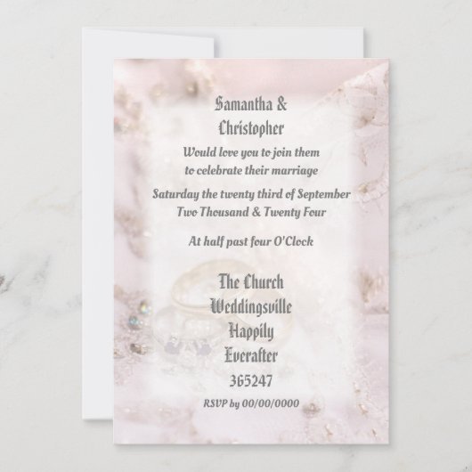 Fotouitnodiging voor bruiloft kaart (Voorkant)