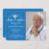 Fotouitnodiging voor Caduceus en Life Line Kaart (Voorkant / Achterkant)