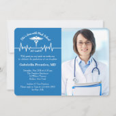 Fotouitnodiging voor Caduceus en Life Line Kaart (Voorkant)