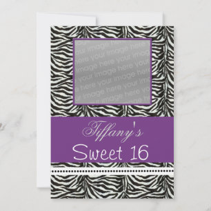 Fotouitnodiging voor Chic Sweet Sixteen Kaart