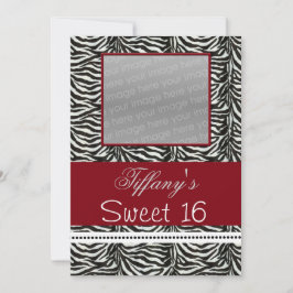 Fotouitnodiging voor Chic Sweet Sixteen Kaart