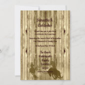 Fotouitnodiging voor een trouwe cowboy bruiloft kaart (Voorkant)