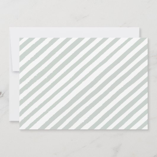 Fotouitnodiging voor Eucalyptus greenery baby show Kaart (Achterkant)